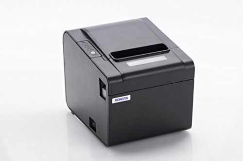 Rongta RP326 USB Receipt Printer with 80mm Thermal Paper Rolls - 250mm/sec High-speed Printing (Black)