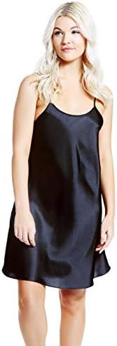 Jovannie Regular/Long Length Satin Chemise Teddy Sleepwear Nightgown Nightie Full Slip Dress Babydoll Nightwear
