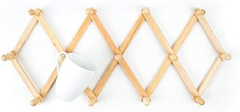 Fox Run Increasing Beechwood Espresso Mug Wall Rack