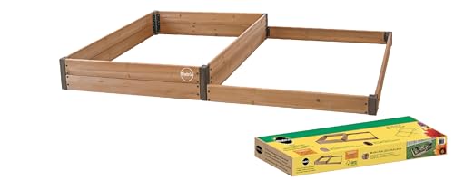 Miracle-GRO 4 x 8 Ft. 2-Tier Wooden Raised Garden Bed, 19.2 Cu. Ft. Above Groun…