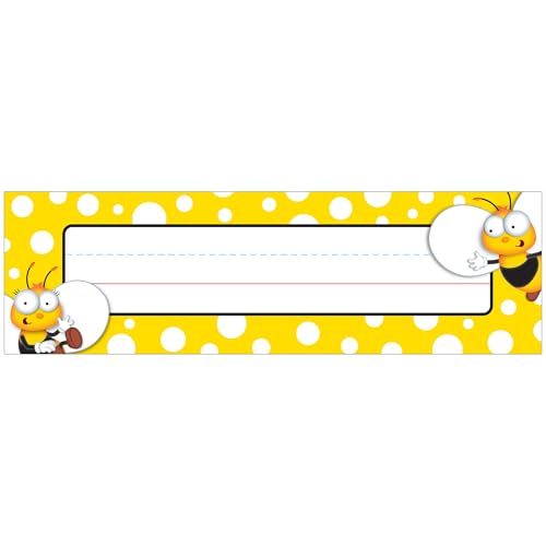 Carson Dellosa 36PC Bumble Bee Name Labels for Kids, Tags for Labeling Classroo…