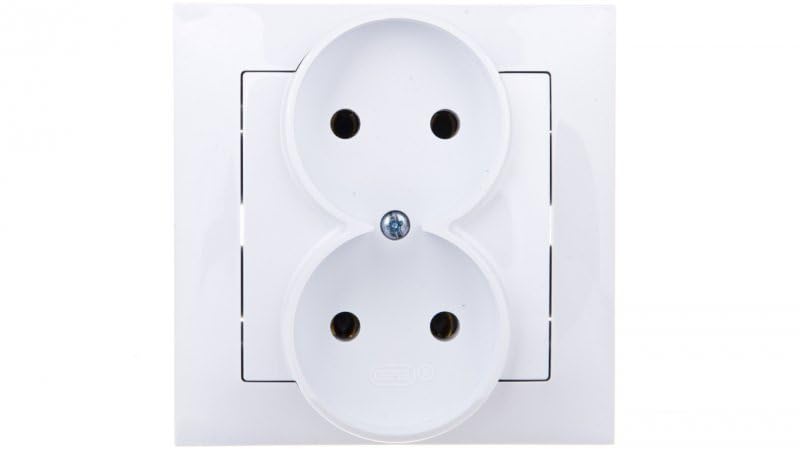 Ospel GP-2Y/00 Socket White IP20, 16 A 84 mm 45 mm 84 mm
