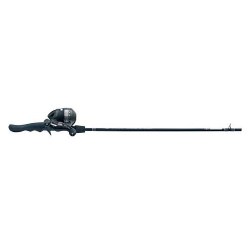 Zebco 33 Black ATAC Pistol-Grip Spincast Combo, 6'