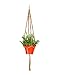 AshmanOnline Plant Hanger Macrame Jute 4 Legs 48 Inch with Beads