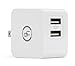 Yubi Power Ul Approved 2- Port 5v 3.1a 15w Mini Usb Travel Wall Charger with Foldable Prongs for Apple Ipad 2, New Ipad 3, Iphone 5 4s 4 3 3gs, Amazon Kindle Fire Hd Dx Keyboard, Samsung Galaxy Tab (Usb Cable NOT Included)