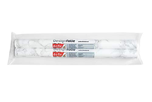 d-c-fix 96396 Decorative Self-Adhesive Film, Grey Marble, 17.71" x 78" Roll-2 pk