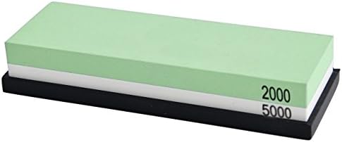 Iwivi Double-Side Knife Sharpening Stone Combination Whetstone Sharpener (2000# / 5000#)