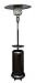 Hiland HLDS01-WCGT Propane Patio Heater w/Wheels, 48,000 BTU w/Table and 33" Heat Shield, Tall, Hammered Bronze primary