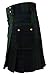 UT Kilts Men's Standard Tartan Utility Kilt, Modern Scottish Kilt for Everyday Wear, Tactical Kilts with Adjustable Hip Straps & Cargo Pockets for Men, Black Watch, 34