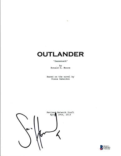 2 Heughan+Autographed+OUTLANDER+Episode+Beckett