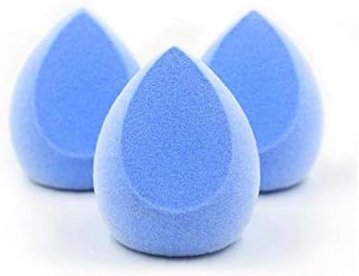 3Pcs Makeup Sponge Set Microfiber Velvet Sponge Cosmetic Tool Latex-free Makeup Blender for Foundations, Powders And CreamsBlue