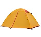 Naturehike Ultralight Camping Tent Outdoor Tent Double Layer Waterproof Tent (Orange)