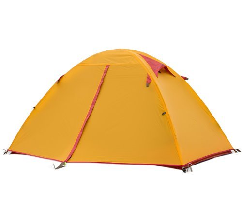 Naturehike Ultralight Camping Tent Outdoor Tent Double Layer Waterproof Tent (Orange)