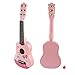 RuiyiF Kids Guitar for Girls Boys Beginners, Toy Acoustic Guitar for Toddlers 6 Steel String with Pick 21 Inch -Pink