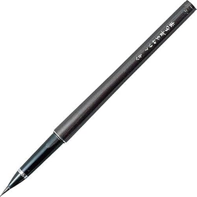 Kuretake ZIG CARTOONIST BRUSH PEN NO.8 with 2 REFILLS, refillable, for lettering, calligraphy, illustration, writing, sketching, outlining, AP-Certified, Fine brush tip creates thick and thin lines