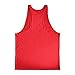 GZXISI Men's Gym Bodybuilding Stringer Tank Top Sleeveless Fitness Vest Muscle Workout Shirt (B# Red, Large)