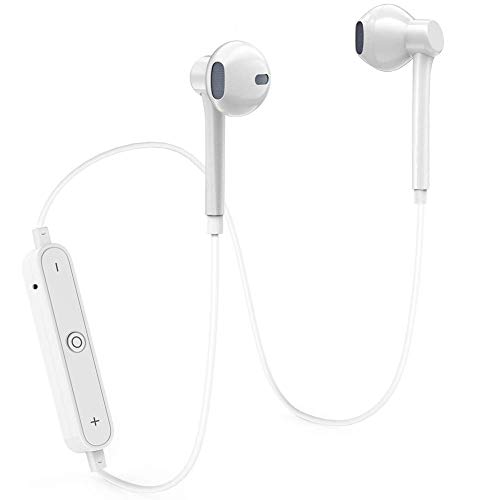 ONXIGLI Wireless Bluetooth Headphones,Bluetooth 4.1 Waterproof Sports Earphones,Noise Cancelling Earbuds(White)