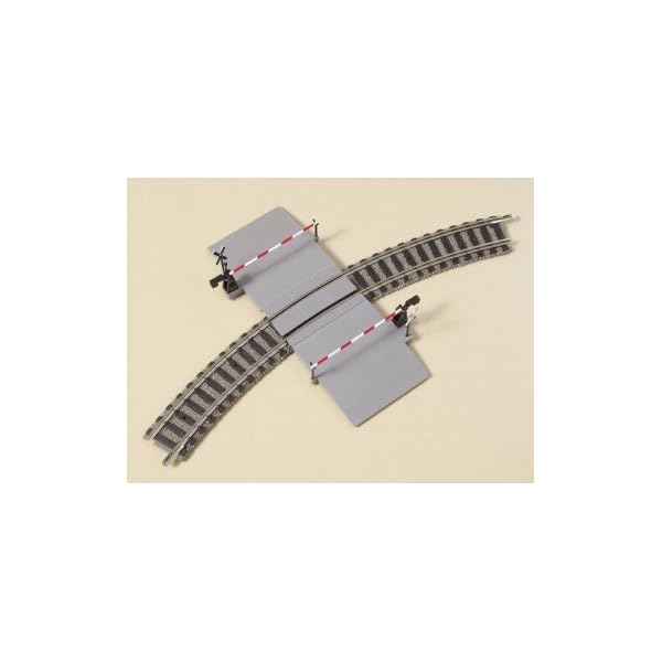 Auhagen 44637 44637-Beschrankter Bahnübergang, Modelleisenbahn Zubehör, bunt – Bild 3
