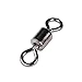 Dr.Fish Barrel Fishing Swivels, Available from #12-#12/0, Stainless Swivels Fishing Tackle Saltwater, Freshwater, Leader/Line/Lure Connector #1 104LB