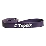 Trippix Loop Stretch Pull Up Assist Band Perfect for Men Women Training Legs Knee Arms Workout and Exercise 41x1.3x0.18 Inch 35-85 lb Purple for a Single Unit