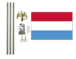 Luxembourg 3x5 ft Outdoor Flag and Flag Pole