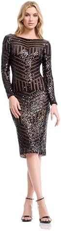 vince camuto women's sequin long-sleeve mini dress Long Sleeve Sequin Minidress (Women)