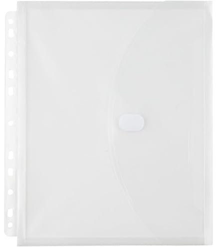 Poches En Plastique Jaunes JAM PAPER - Format Lettre (9 X 11,5 Pouces) - Lot De 12 Pièces - Pour Classement De Projets