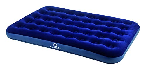 Outbound Air Mattress Full Size for Camping | Portable Air-bed | Inflatable Mattress Blow Up Bed | Flocked, Repair Patch, Full/Double