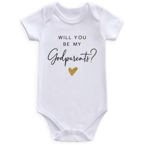 WFHCKT will you be my godparents proposal Baby Bodysuit god parents presents