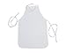 BUMBLE CRAFTS Kids Apron - Pack of 12 | Canvas - Natural Cotton | Bulk Toddler Craft Aprons for Ages 5 & Under | Small White (12.5” x 19”)