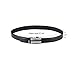 Vbiger Men's Leather Belt Sliding Buckle 35mm Ratchet Belt (Black 21) 48