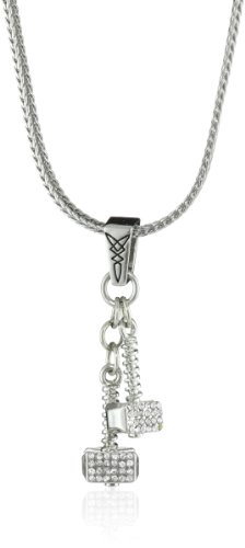 Marvel Comics Thor Dangle Crystal Hammer Necklace