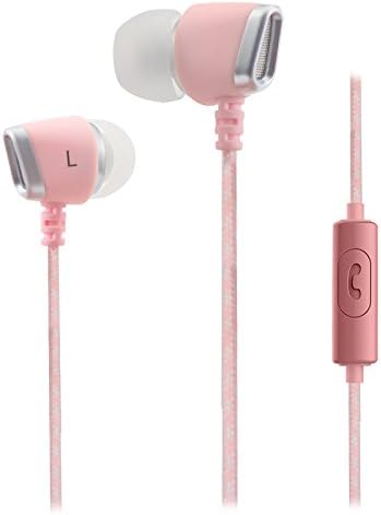 Gorsun C2 Triple Driver Wired In-Ear Headphones (Earphones/Earbuds), Microphone with 3.5mm Stereo plug and remote, Noise Isolating Headphones for work, talk, play. (Pink)