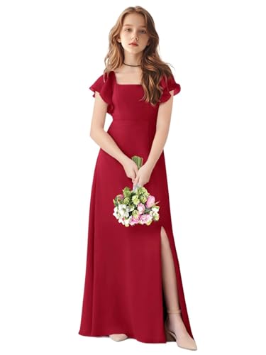 TAISHAN Junior Bridesmaid Dress for Wedding Ruffle
