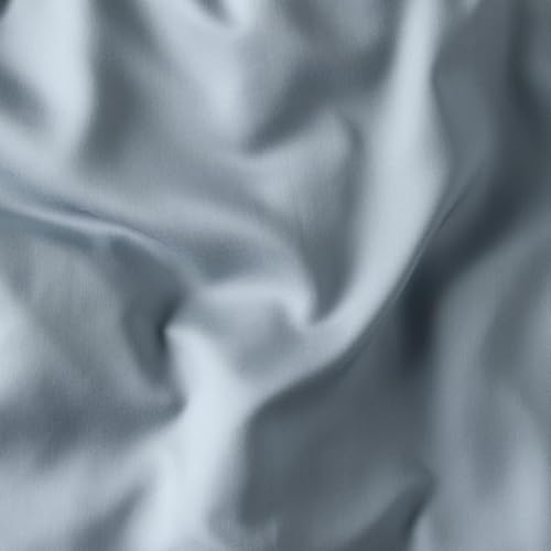 Hush Iced Sheet and Pillowcase Set | Queen | Includes One Fitted Sheet, One Top Sheet and Two Standard Pillowcases | Soft & Hypoallergic | 100% Organic Viscose Bamboo | Light Blue