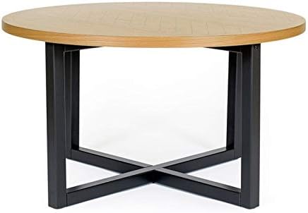 Paris Prix Table Basse Ronde Camden 80cm Chene Noir Amazon Fr Cuisine Maison