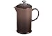 Le Creuset PG8200-1027 Stoneware French Press Coffee Maker, 27 oz, Truffle