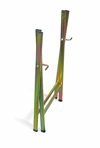 ANDRYS - Faltbarer Holzspalter aus kaltverzinktem Stahl, Farbe tropisch Gold, mit Schrauben und schwarzen PVC-Kappen. – Bild 3