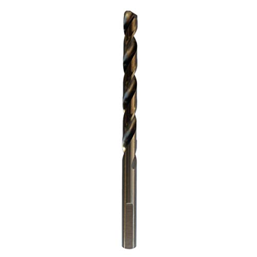 5/16-Inch Cobalt Steel M35 Jobber Length Twist Drill Bits for Hard Metal, Stainless Steel, Pack of 6