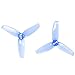 16pcs Gemfan Flash 2540 3-Blade Propeller 2.5inch Triblade Props Compatible with 1105 1106 Brushless Motor for DIY Micro FPV Drone Quadcopter (Transparent Blue)