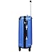 Goplus 3Pcs Luggage Set, Hardside Travel Rolling Suitcase, 20/24/28 Rolling Luggage Upright, Hardshell Spinner Luggage Set with Telescoping Handle, Coded Lock Travel Trolley Case (Blue)
