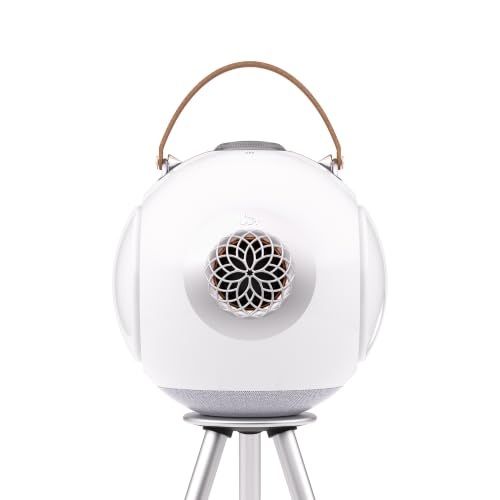 UB+ dB1 - Altavoz Bluetooth impermeable blanco | Altavoces portátiles con sonido Hi-Fi de 40 W, graves profundos, 20 horas de reproducción, resistente al agua IPX5 y TWS (blanco brillante)