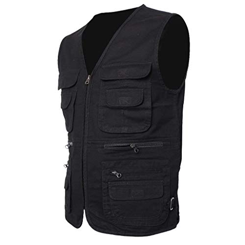 HX fashion Männer Rmellos Outdoor Weste Mit Vielen Praktischen Bequeme Größen Tasche Freizeit Weste Angeljacke… – Bild 6