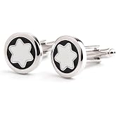 Hexagram Star Cufflinks for Men Classic Tuxedo Shirt Cuff Links Stylish Mens Shirt Buttons Elegant Business Wedding Formal Wear Accessories