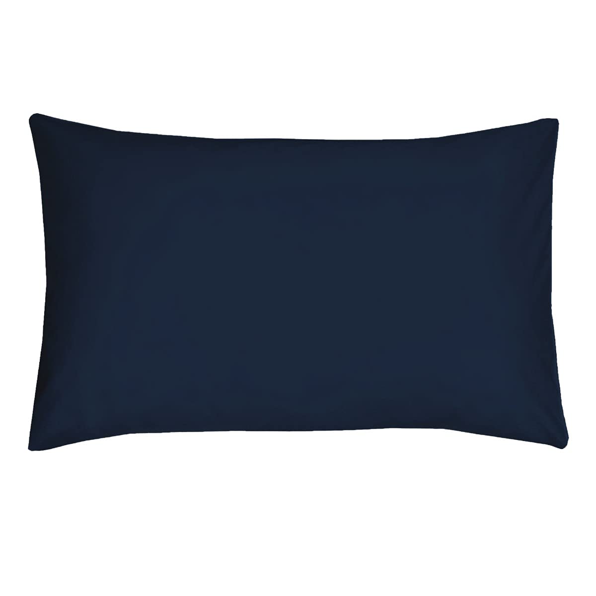 Sleepdown 2 x Pillow Cases Polycotton Housewife Bedroom Pair Pack Pillowcases 48 x 74cm, 5056242764830 Pillow Cover (Navy)