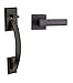 Kwikset 815TVHVDL-11P Single Cylinder Tavaris Handleset with Interior Vedani Trim, No Deadbolt Venetian Bronze Finish