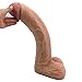 16.14 Inch Huge 3 Inch Thick Oversize Realistic Dildo, Female Masturbation Massive Adult Toy for Women Couple(Skin)