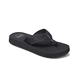 Reef Women's Sandy Sandal,Black/Black,8 M