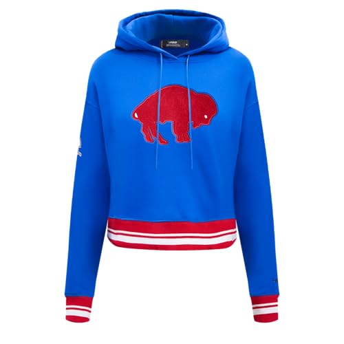 Pro Standard NFL Retro Classics - Sudadera Corta con Capucha de Rizo frances con Espalda cepillada para Mujer