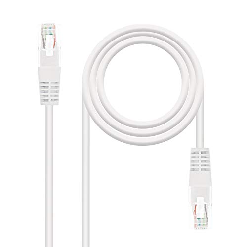 Nanocable 10.20.0110-W - Ethernet Netzwerkkabel RJ45, Cat5e UTP AWG24, weiß, 10.0 mts